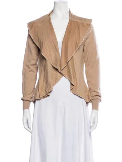 Pre-owned Agnona Cashmere Jacket In Neutrals