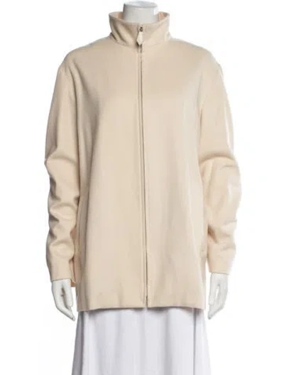 Pre-owned Agnona Cashmere Jacket In Neutrals