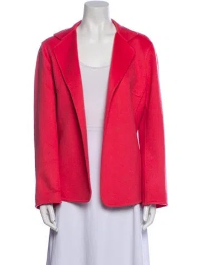 Pre-owned Agnona Cashmere Jacket In Pink