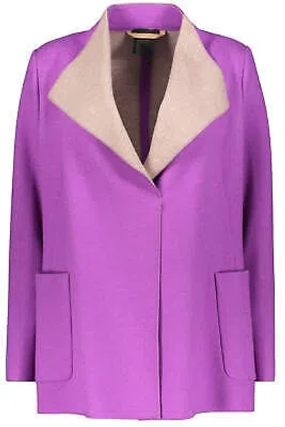 Pre-owned Agnona Cashmere Jacket In Purple