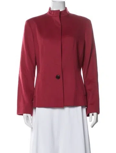 Pre-owned Agnona Cashmere Jacket W/ Tags In Red