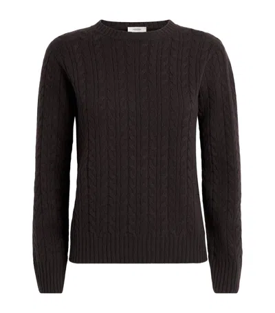 Agnona Cashmere Lipstick Sweater In Brown