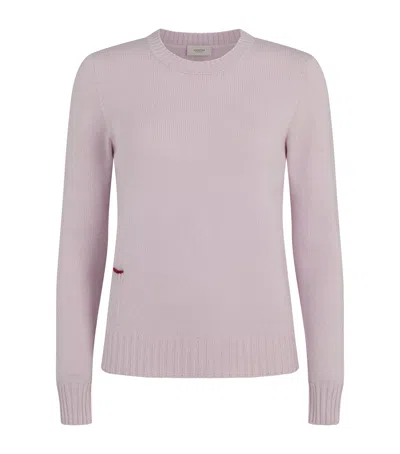 Agnona Cashmere Lipstick Sweater In Pink