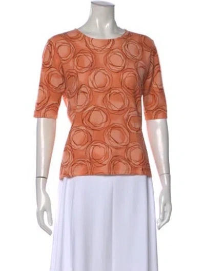 Pre-owned Agnona Cashmere Printed Sweater In Neutral