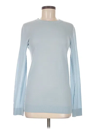 Pre-owned Agnona Cashmere Pullover Sweater In Blue