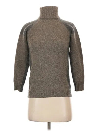 Pre-owned Agnona Cashmere Pullover Sweater In Brown