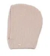 Agnona Cashmere Ribbed Balaclava In Neutral