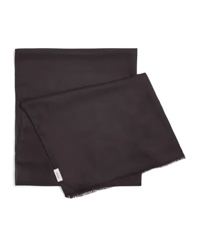Agnona Cashmere Scarf In Brown