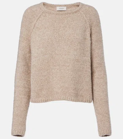 Agnona Cashmere, Silk, And Wool Sweater In Neutral