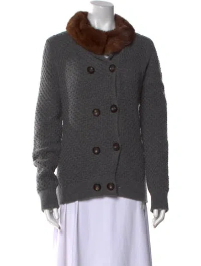 Pre-owned Agnona Cashmere Sweater In Gray