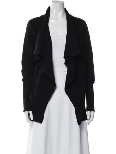 Pre-owned Agnona Cashmere V-neck Sweater In Black