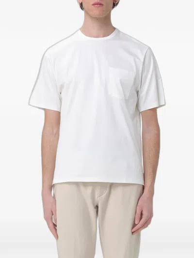 Agnona Chest-pocket T-shirt In White