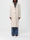 Agnona Coat  Woman Color Beige In Neutral