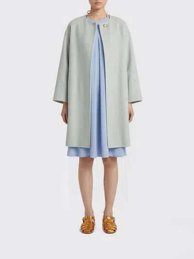 Agnona コート  レディース カラー グリーン In Blue