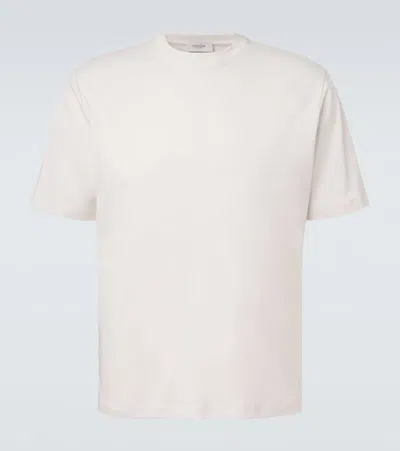 Agnona Cotton And Silk Jersey T-shirt In White