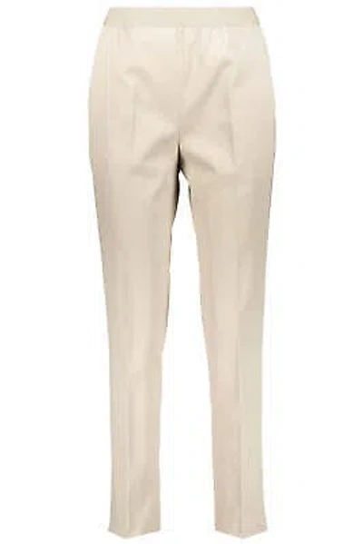 Pre-owned Agnona Cotton Trousers In Beige