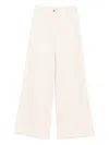 Agnona Cotton Trousers In Neutral