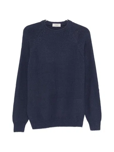 Agnona Crew-neck Sweatshirt In Blue
