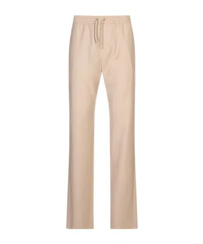 Agnona Drawstring Casual Pants In Neutral