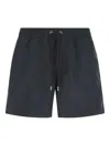 Agnona Black Polyester Swimming Shorts In Black