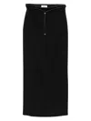 Agnona Drawstring Skirt In Black