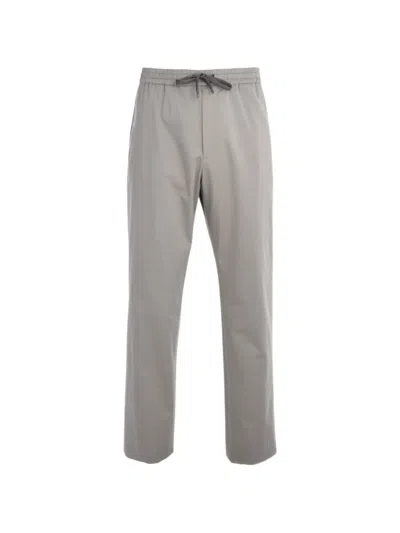 Agnona Drawstring Trousers In Gray