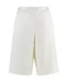 Agnona Wool Shorts In White