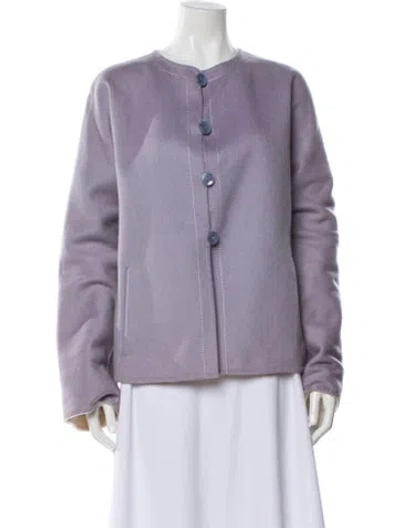 Pre-owned Agnona Evening Jacket In Purple
