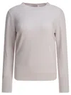 Agnona Knitwear With Long Sleeves And Crew Neck In Gray