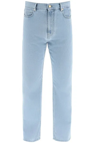 Agnona Five-pocket Soft Denim Jeans In Blue
