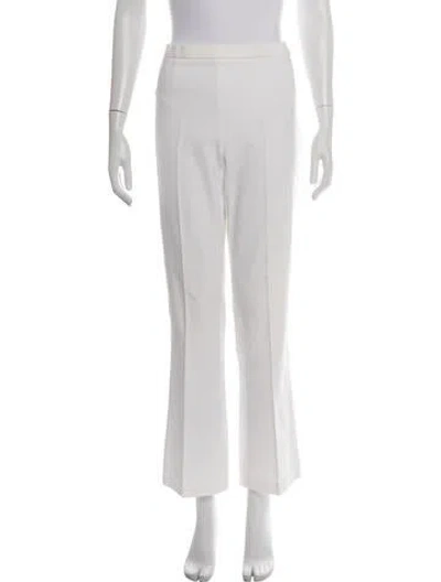 Pre-owned Agnona Flared Pants In White