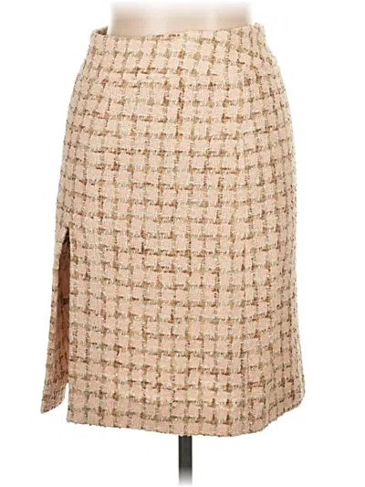Pre-owned Agnona Formal Skirt In Tan