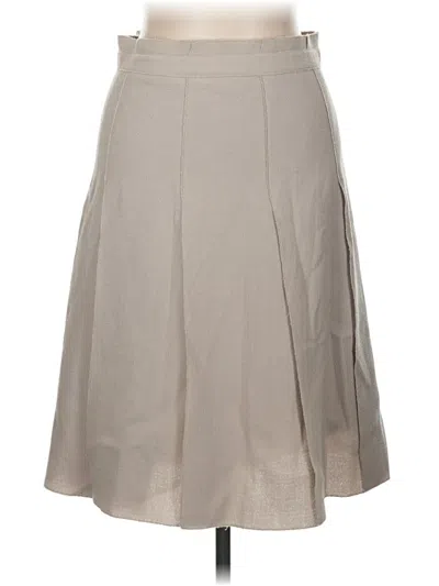 Pre-owned Agnona Formal Skirt In Tan
