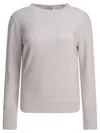 Agnona Knitwear With Long Sleeves And Crew Neck In Neutral