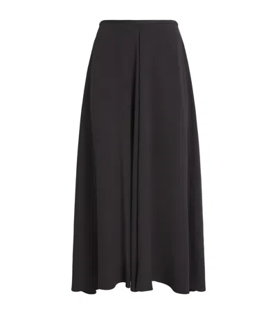 Agnona High-rise Maxi Skirt In Brown
