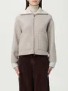 Agnona Cashmere Bomber Jacket In White