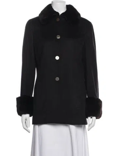 Pre-owned Agnona Jacket In Black/brown