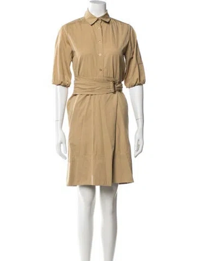 Pre-owned Agnona Knee-length Dress In Neutral