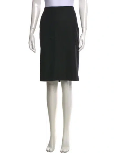 Pre-owned Agnona Knee-length Skirt In Black