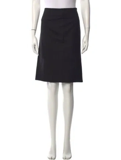 Pre-owned Agnona Knee-length Skirt In Black