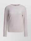 Agnona Knitwear With Long Sleeves And Crew Neck In Neutral
