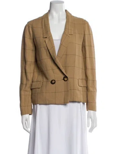Pre-owned Agnona Linen Blazer In Neutral