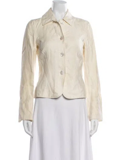 Pre-owned Agnona Linen Blazer In Neutrals