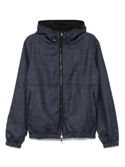 Agnona Linen-blend Hooded Jacket