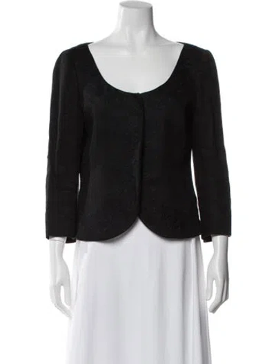 Pre-owned Agnona Linen Evening Jacket In Gray