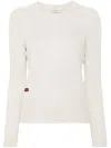 AGNONA LOGO-PLAQUE CASHMERE JUMPER