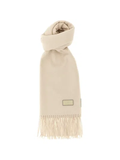 Agnona Silk And Cashmere Scarf In Neutral