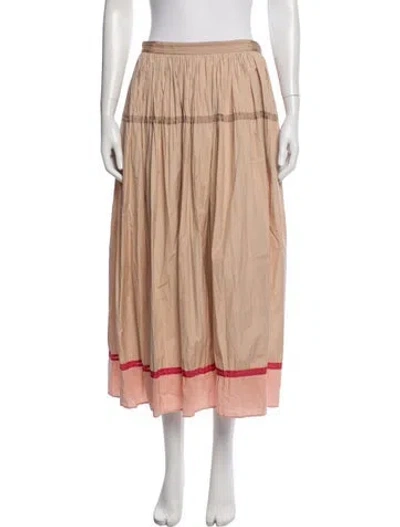Pre-owned Agnona Long Skirt In Neutrals