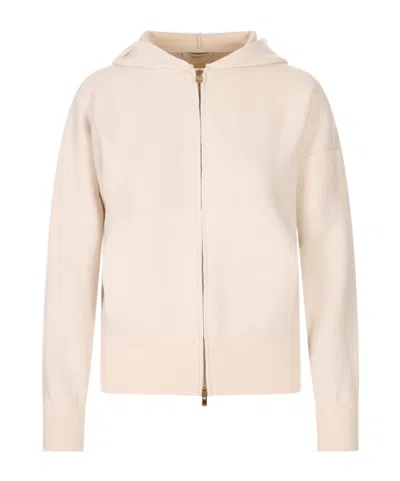 Agnona Long-sleeved Casual Jacket In Neutral