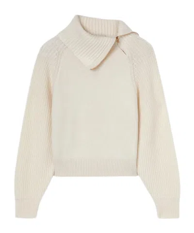 Agnona Long-sleeved Sweater In Multi